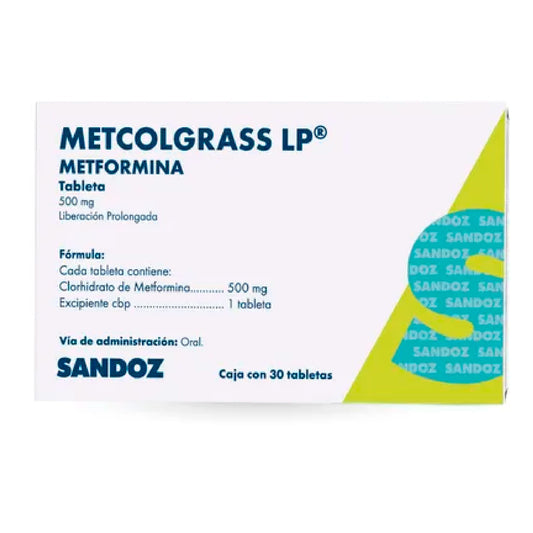 METCOLGRASS 500MG C30