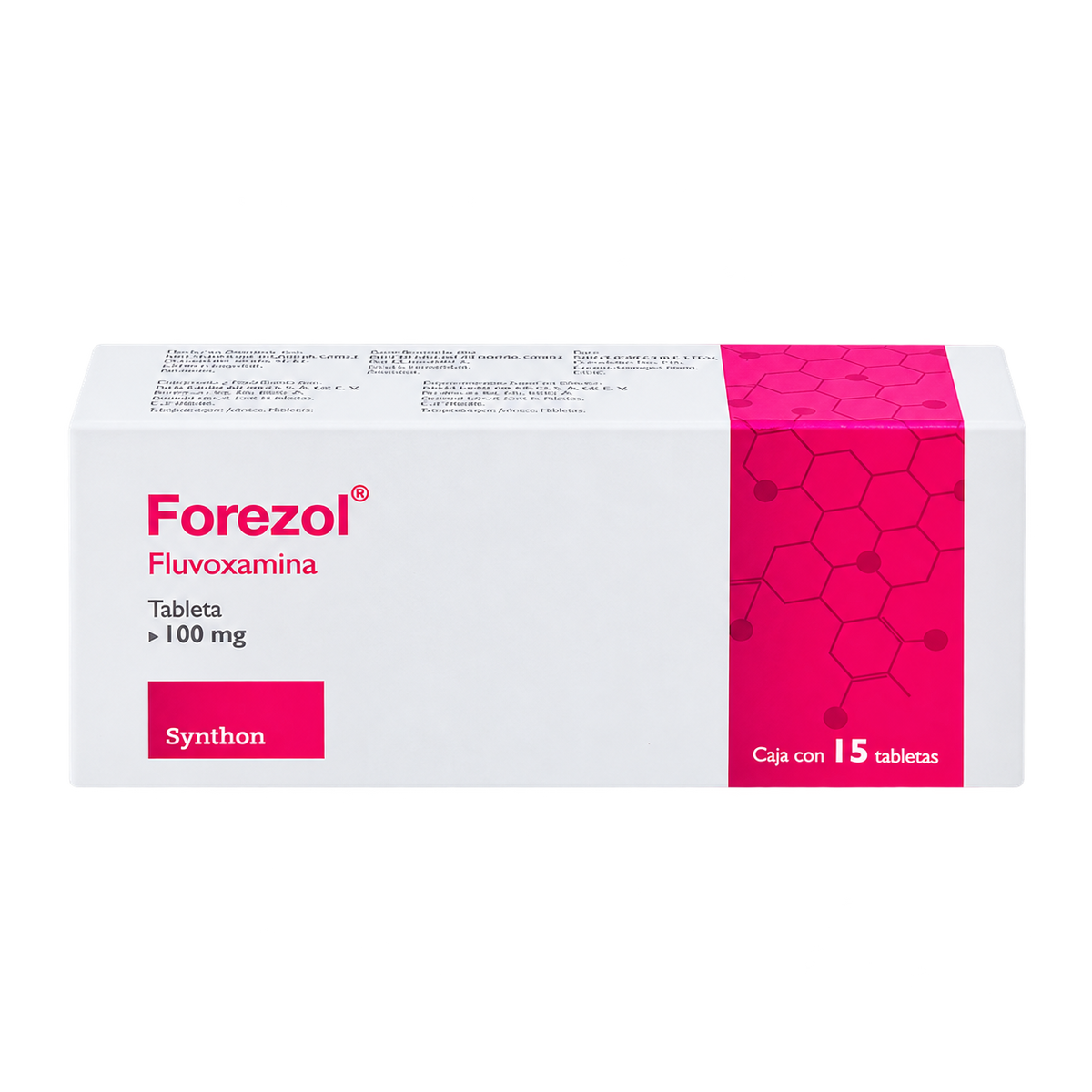FOREZOL 100 MG TABS 15 — fondo transparente, formato 1:1
