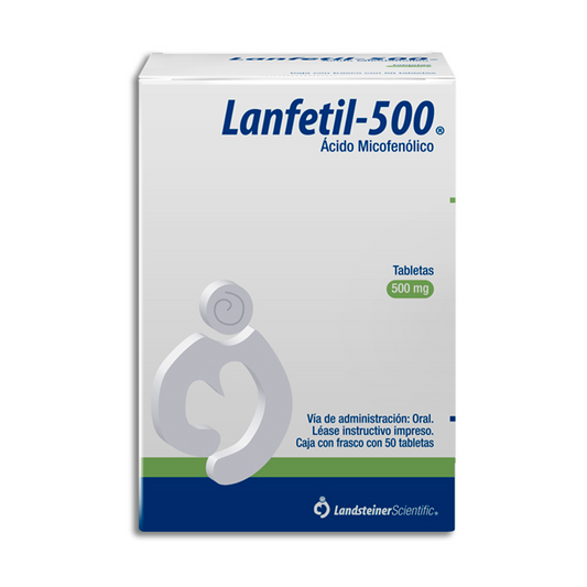 ACIDO MICOFENOLICO LANFETIL 500 500 MG C 50 TAB