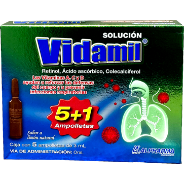 VIDAMIL LIMON AMP ORAL 5X3 ML