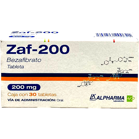ZAF 200 200 MG TAB 30 BENZAFIBRATO