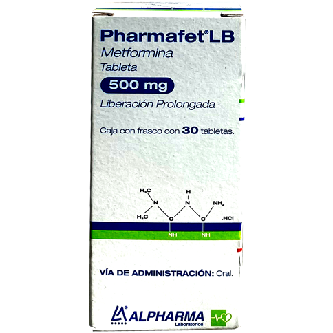 PHARMAFET LB 500 MG TAB 30 METFORMINA