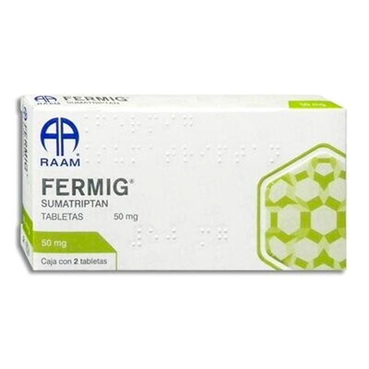 SUMATRIPTAN FERMIG  50MG C 2 TAB