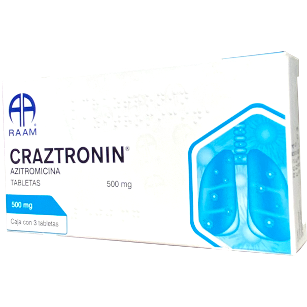 AZITROMICINA CRAZTRONIN 500MG C3