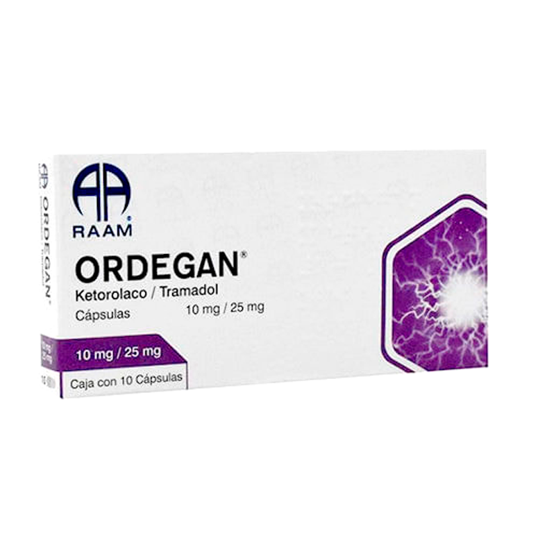 KETOROLACO TRAMADOL ORDEGAN  10 25MG CAP10