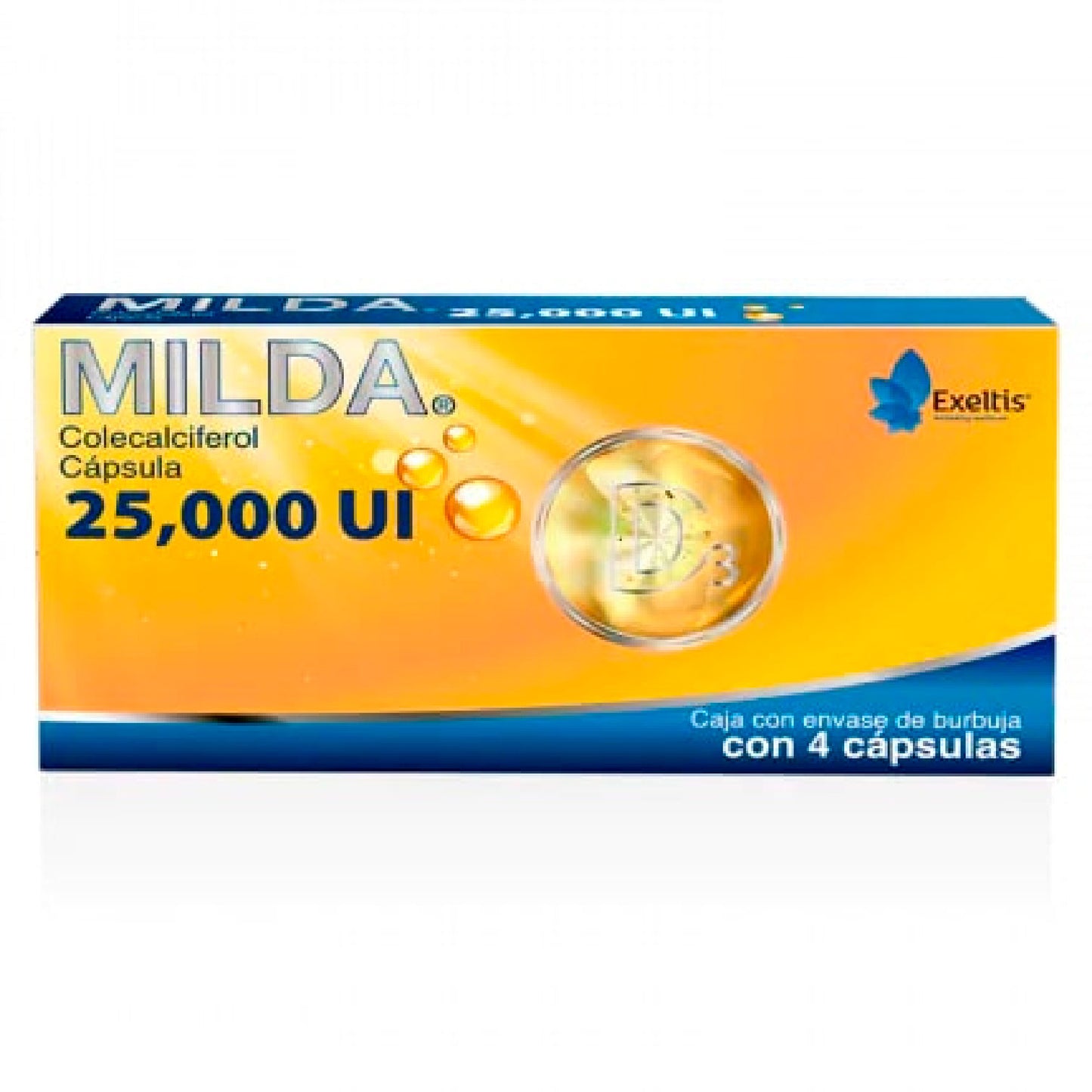 MILDA 25000 UI 4 CAPS