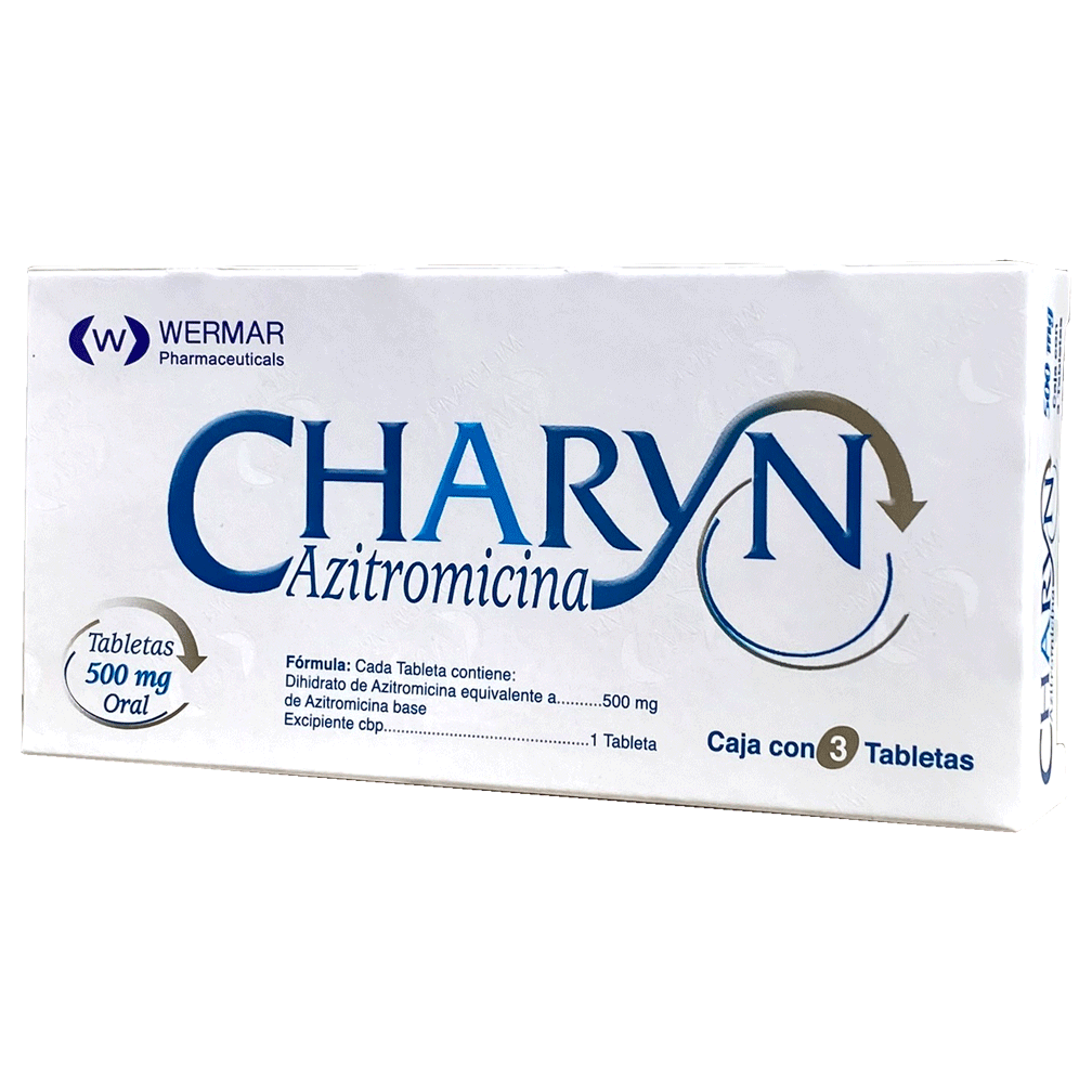 CHARYN 500 CON 3 Azitromicina