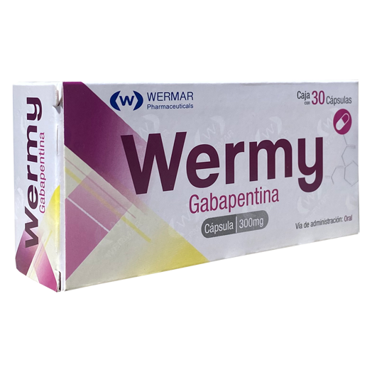 WERMY CAPS C 30 300MG Gabapentina