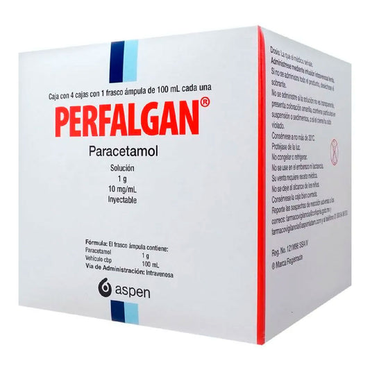 PERFALGAN 1 G SOL INY C 4 FCOS 100 ML