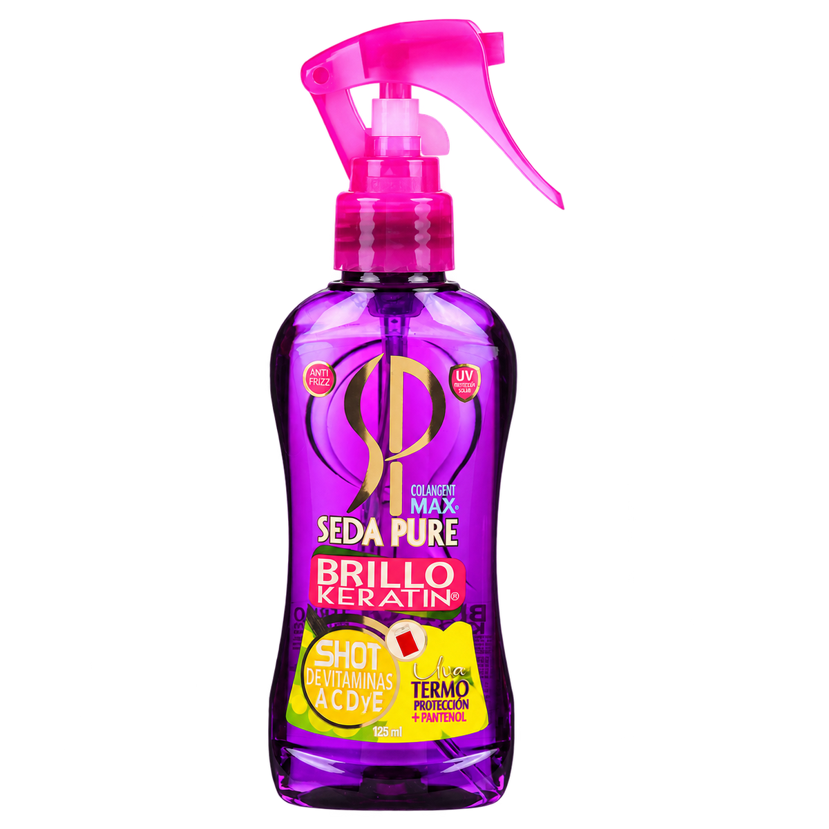 SILICA SEDA PURE BRILLO EXTRE 125ML — fondo transparente, formato 1:1