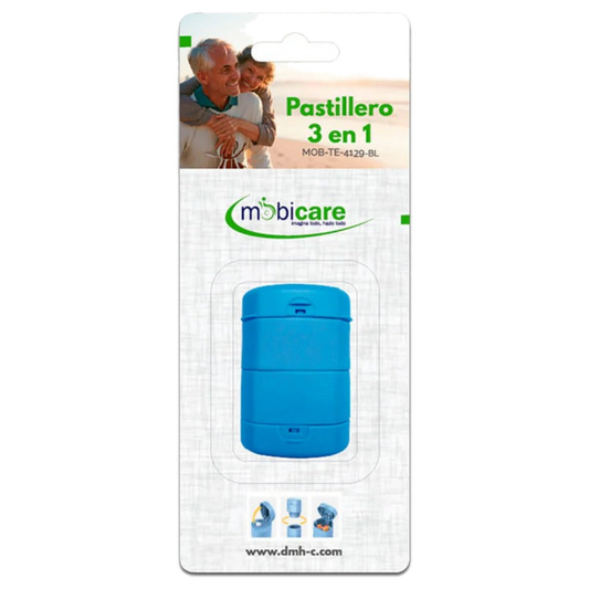 PASTILLERO 3 EN 1 AZUL MOBICARE