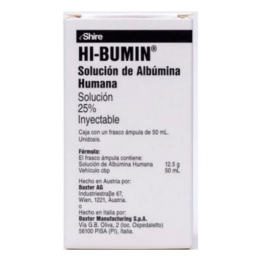 HI BUMIN SOL 25  50 ML Albumina Humana
