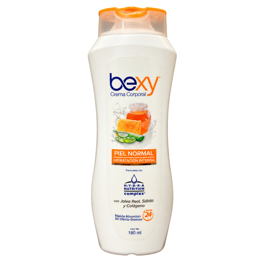 CREMA BEXY PIEL NORMAN 180ML — fondo transparente, formato 1:1