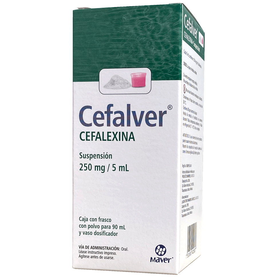 CEFALVER  SUSP 250MG 5ML 90ML Cefalexina