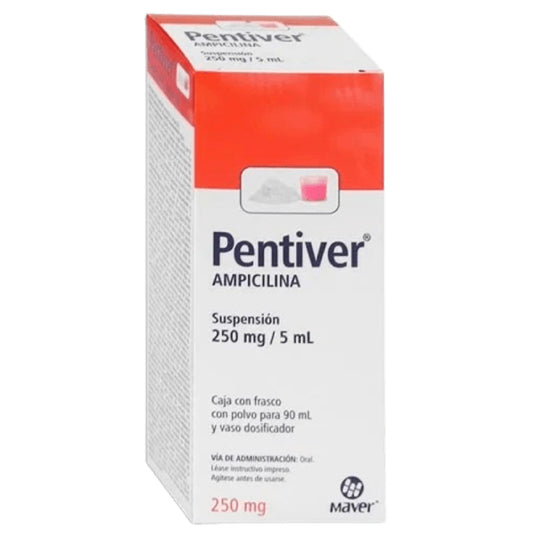 Ampicilina PENTIVER 250 MG 5ML SUSP 90ML