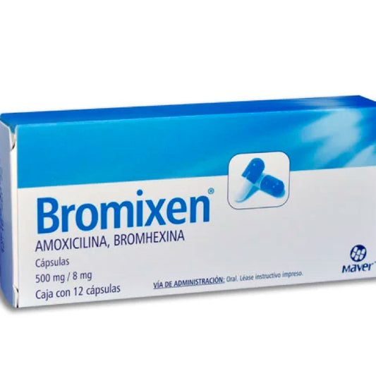 AMOXICILINA BROMHEXINA BROMIXEN 500 MG C 12 CAP