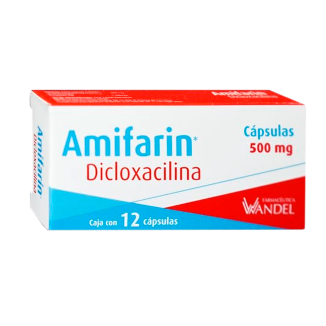 DICLOXACILINA AMIFARIN 500MG CAP C12