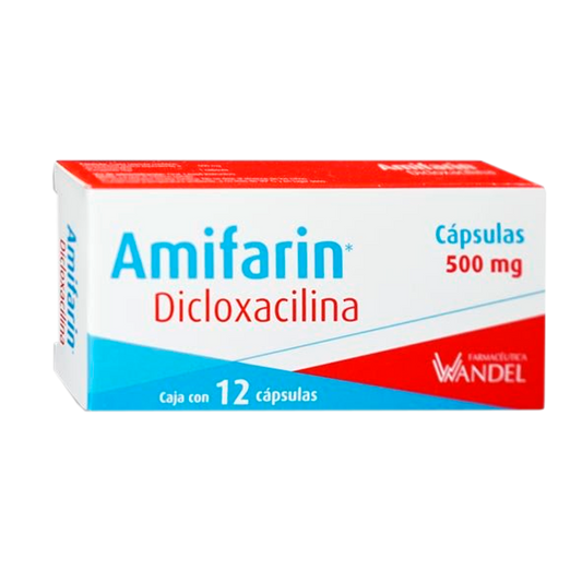 DICLOXACILINA AMIFARIN 500MG CAP C12
