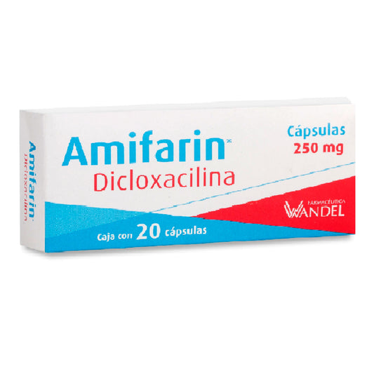 DICLOXACILINA AMIFARIN  250MG 20 CAPS
