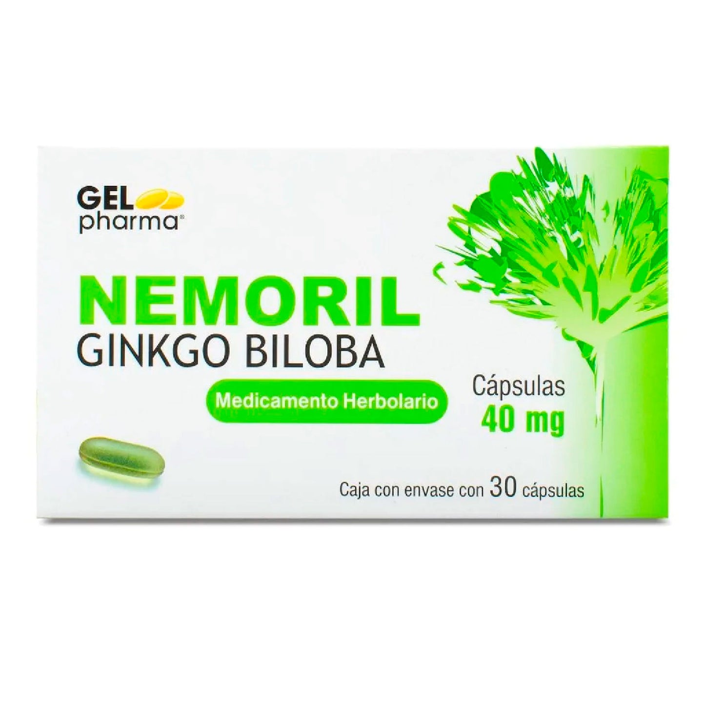 GINKGO BILOBA NEMORIL 40MG CAP C30