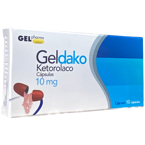 KETOROLACO GELDAKO 10MG CAP GEL C10