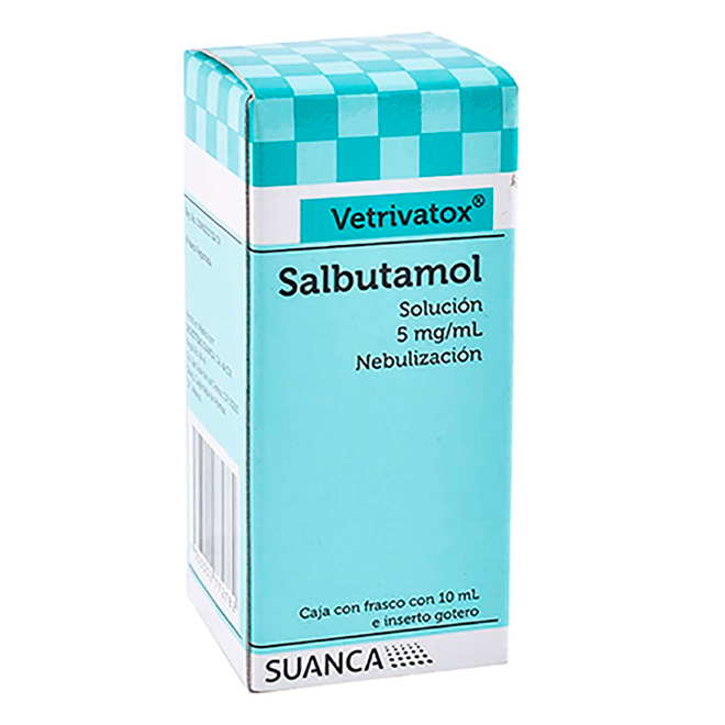 VETRIVATOX 5MG FCO10ML P NEBULIZAR SALBUTAMOL SUANCA