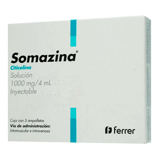 SOMAZINA 1000 MG SOL INY 5X4 ML