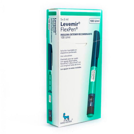 LEVEMIR FLEXPEN 100U PLUMA 5X3ML
