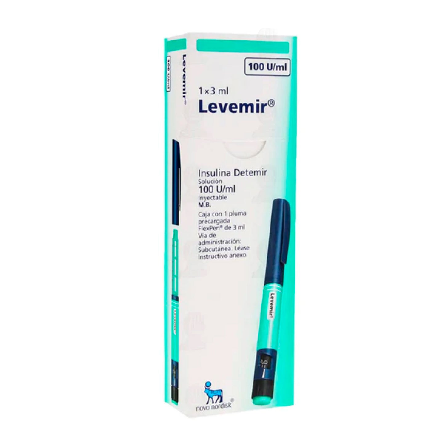 LEVEMIR FLEXPEN 100UIPLUMA 1X3 ML