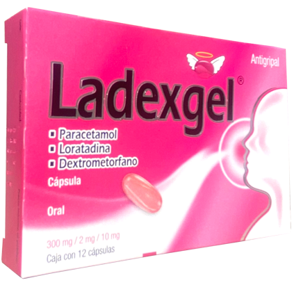 LADEXGEL CAPS12 Paracetamol Loratadina Dextrometorfano