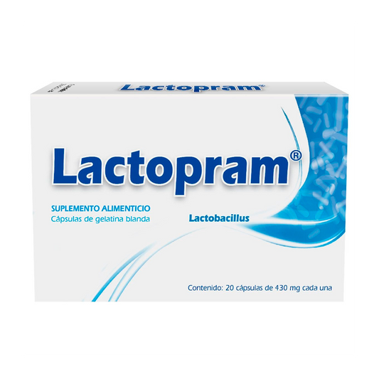 LACTOPRAM 430MG CAPS 20  Lactobacilos
