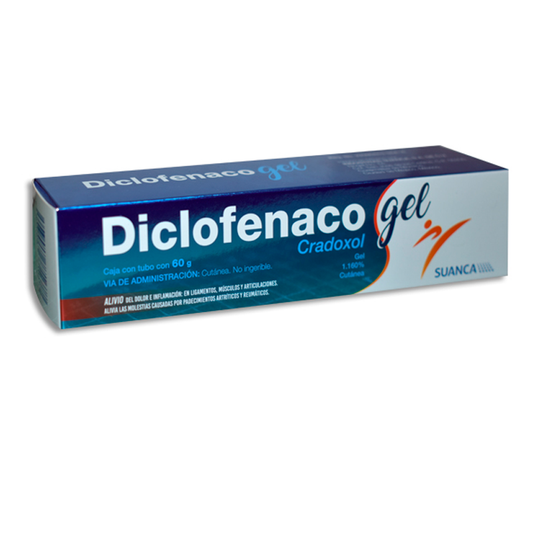 CRADOXOL DICLOFENACO GEL TUBO 60G SUANCA