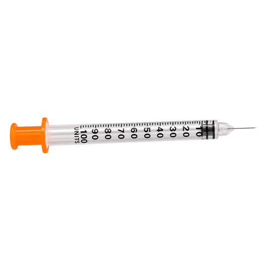 Jeringa Sensi Medical para insulina 1 ml, aguja 30G x 13 mm, una pieza