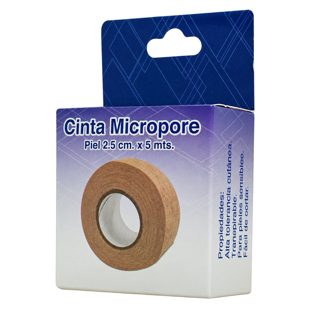 CINTA MICROPOR PIEL 2 5CM X 5MT CALI — fondo transparente