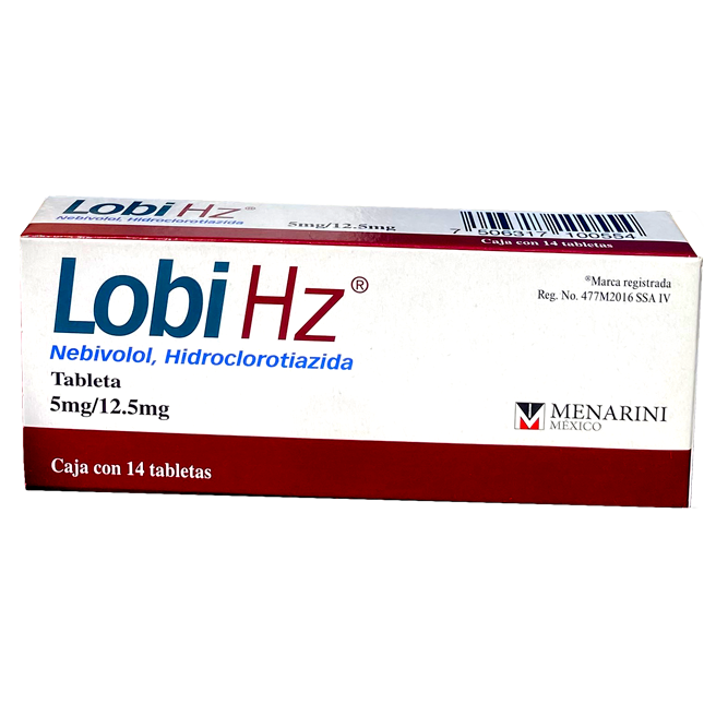 LOBI HZ 5MG 12 5MG CAJA 14 TAB