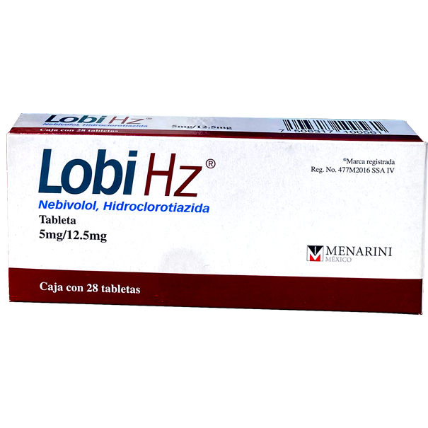 LOBI HZ 5MG 12 5MG CAJA 28 TAB