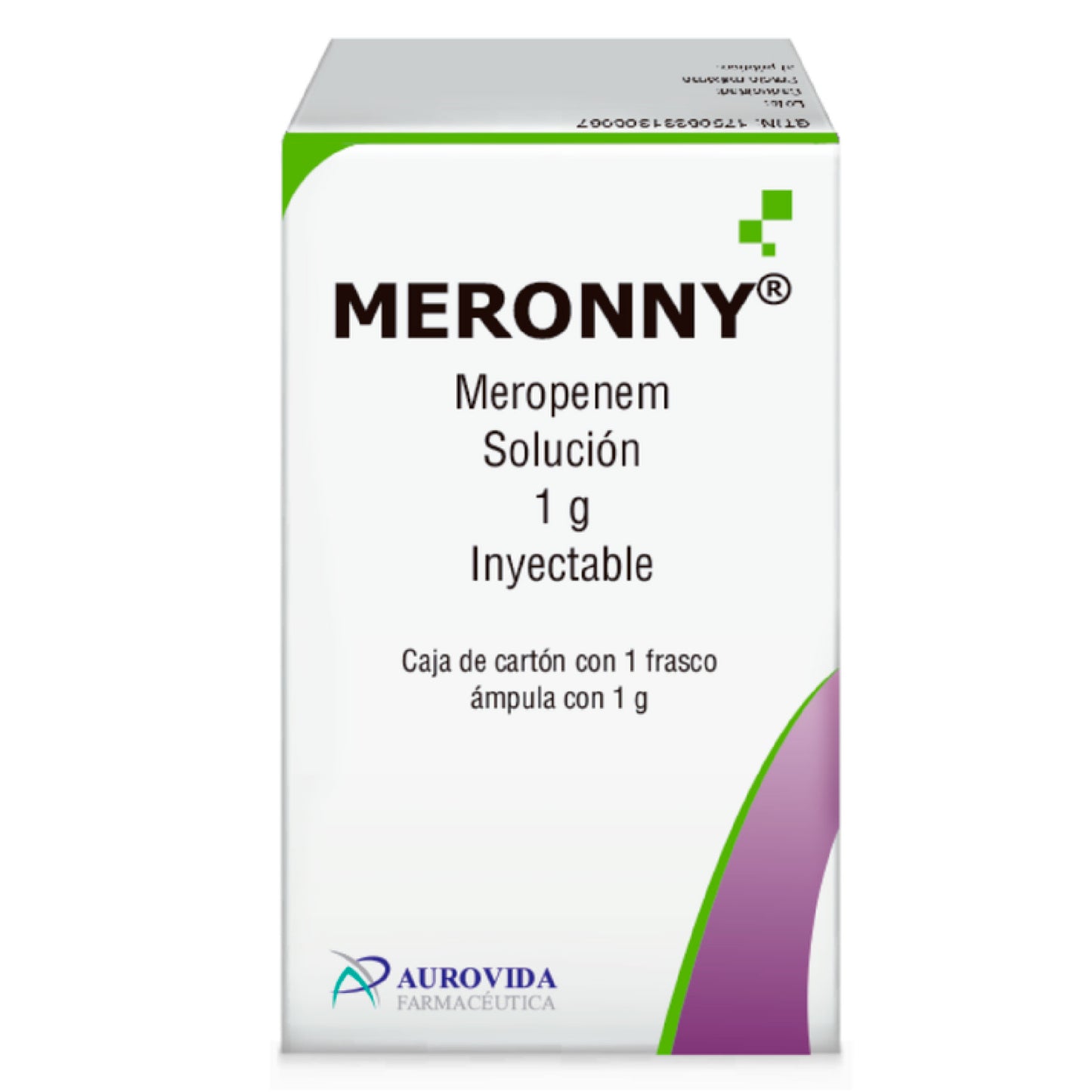 MEROPENEM MERONNY  1G SOL INY FA