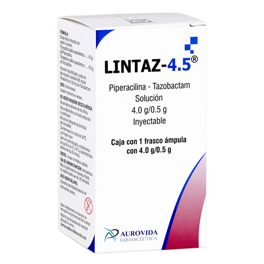 piperacilina tazobactam LINTAZ 4 5 FA — fondo transparente, formato 1:1