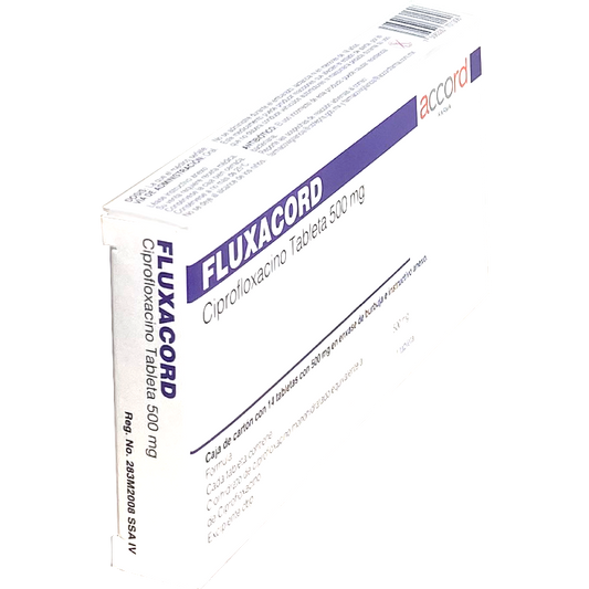 FLUXACORD 500 MG TAB14 Ciprofloxacino