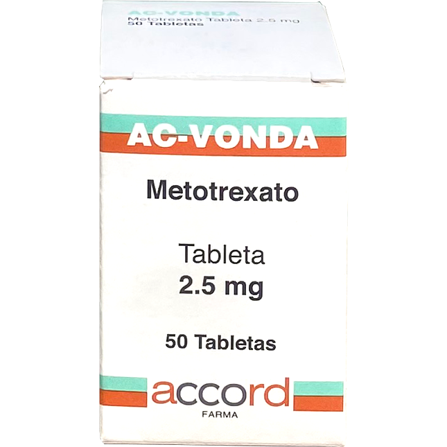 Metotrexato AC VONDA 2 5MG C 50 TAB