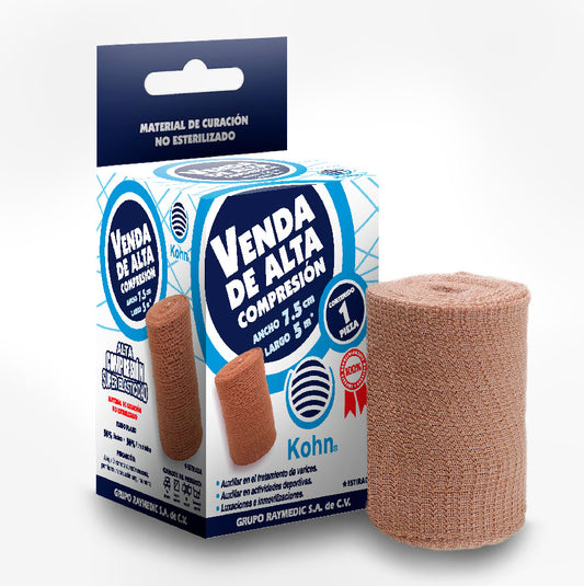 VENDA DE ALTA COMPRESION 7 5CM 5M KOHN