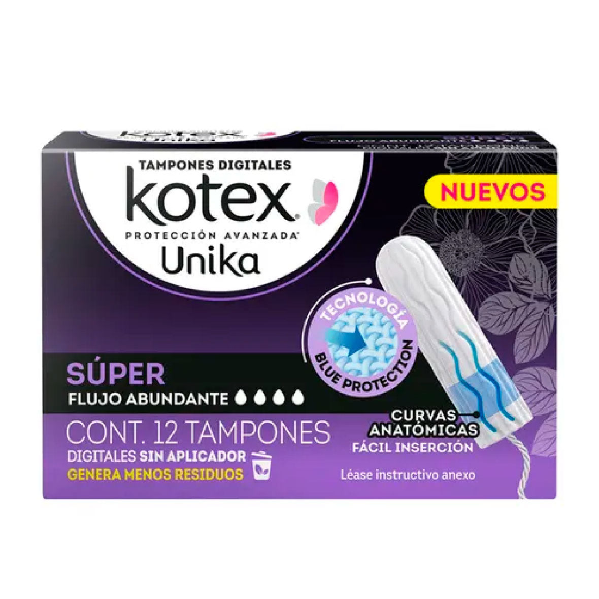 TAMPONES KOTEX UNIK SUPER C 12