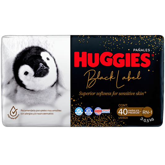 PANAL HUGG BLACK LABEL U RN 1C 40 — fondo transparente, formato 1:1