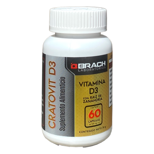 CRATOVIT D3  RAIZ ZANAHORIA 60 CAPS