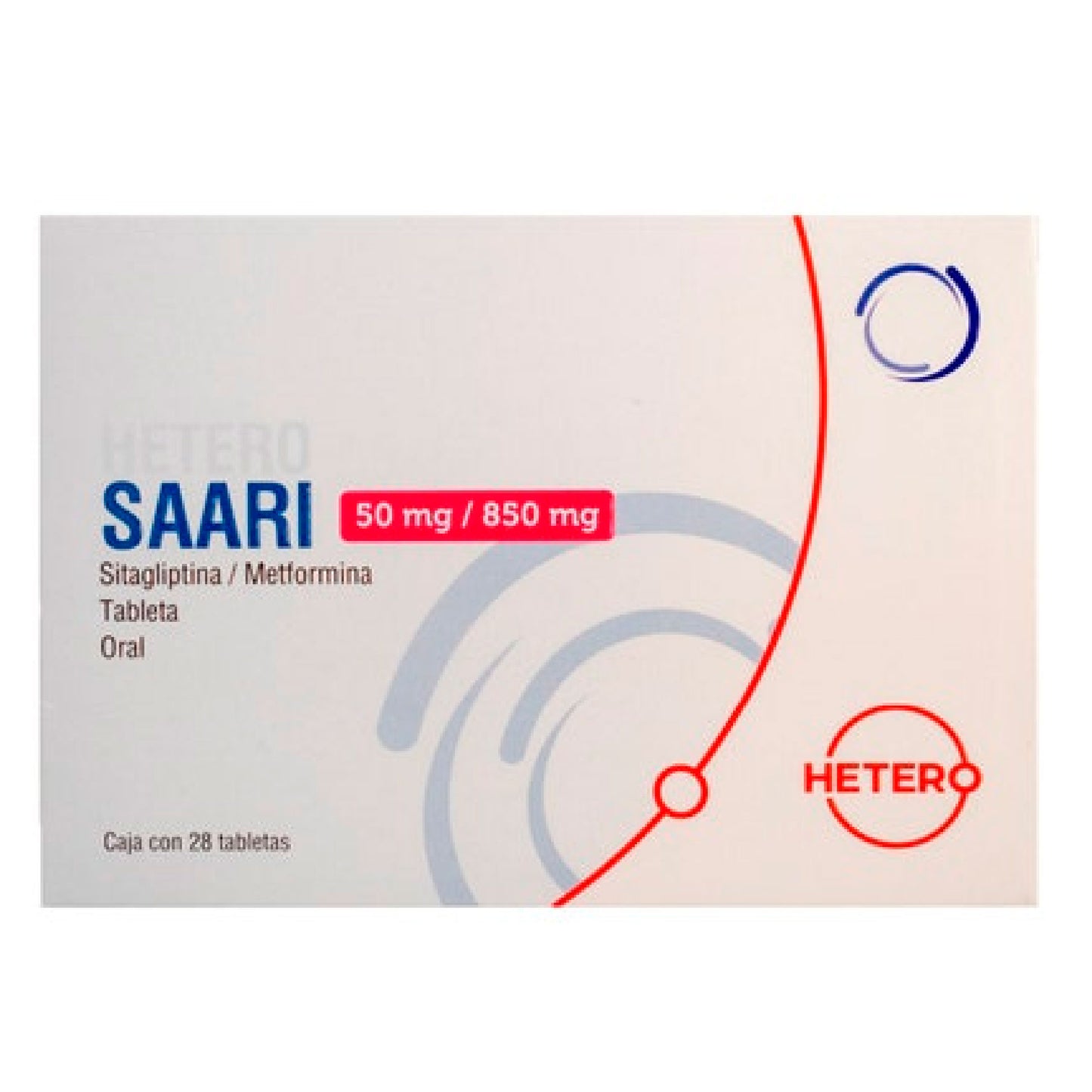 SAARI 28 TABS 50MG 850MG