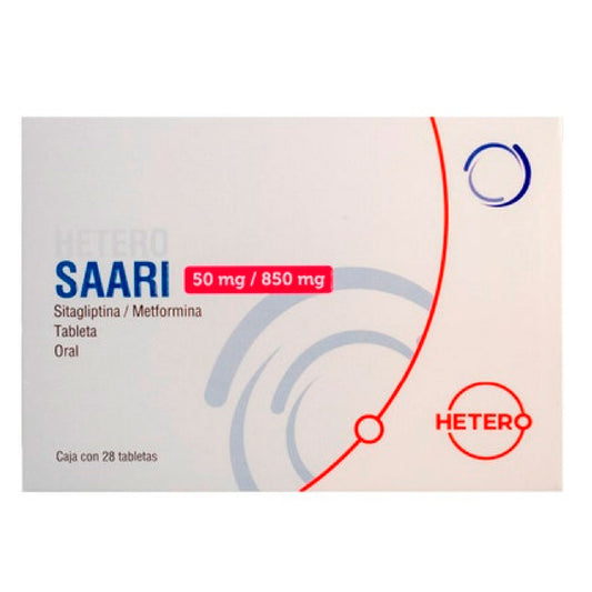 SAARI 28 TABS 50MG 850MG