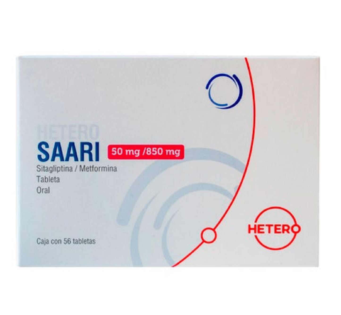 SAARI 56TABS 50MG 850MG