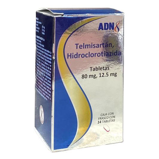 TELMISARTAN HIDRO 80 12 5 C 14 ADN