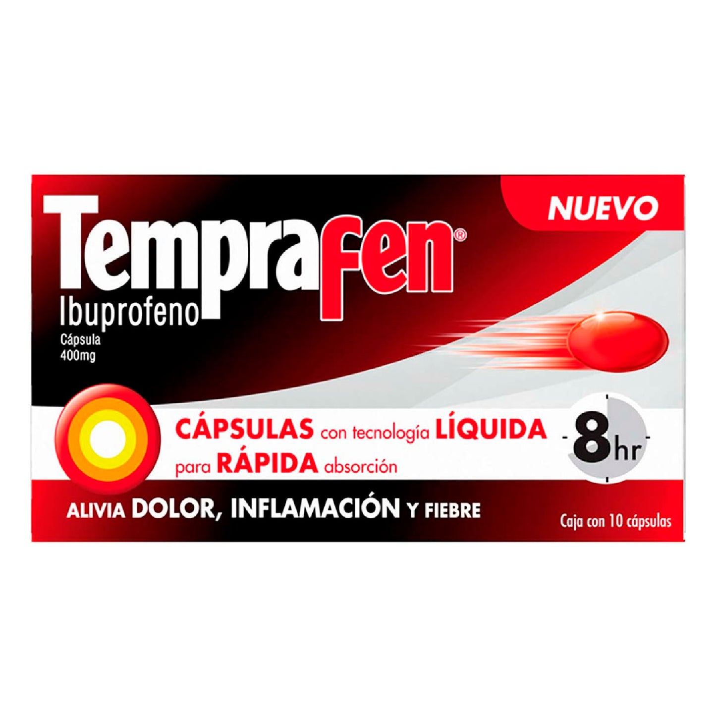 TEMPRA FEN 400 MG 10 CAPS