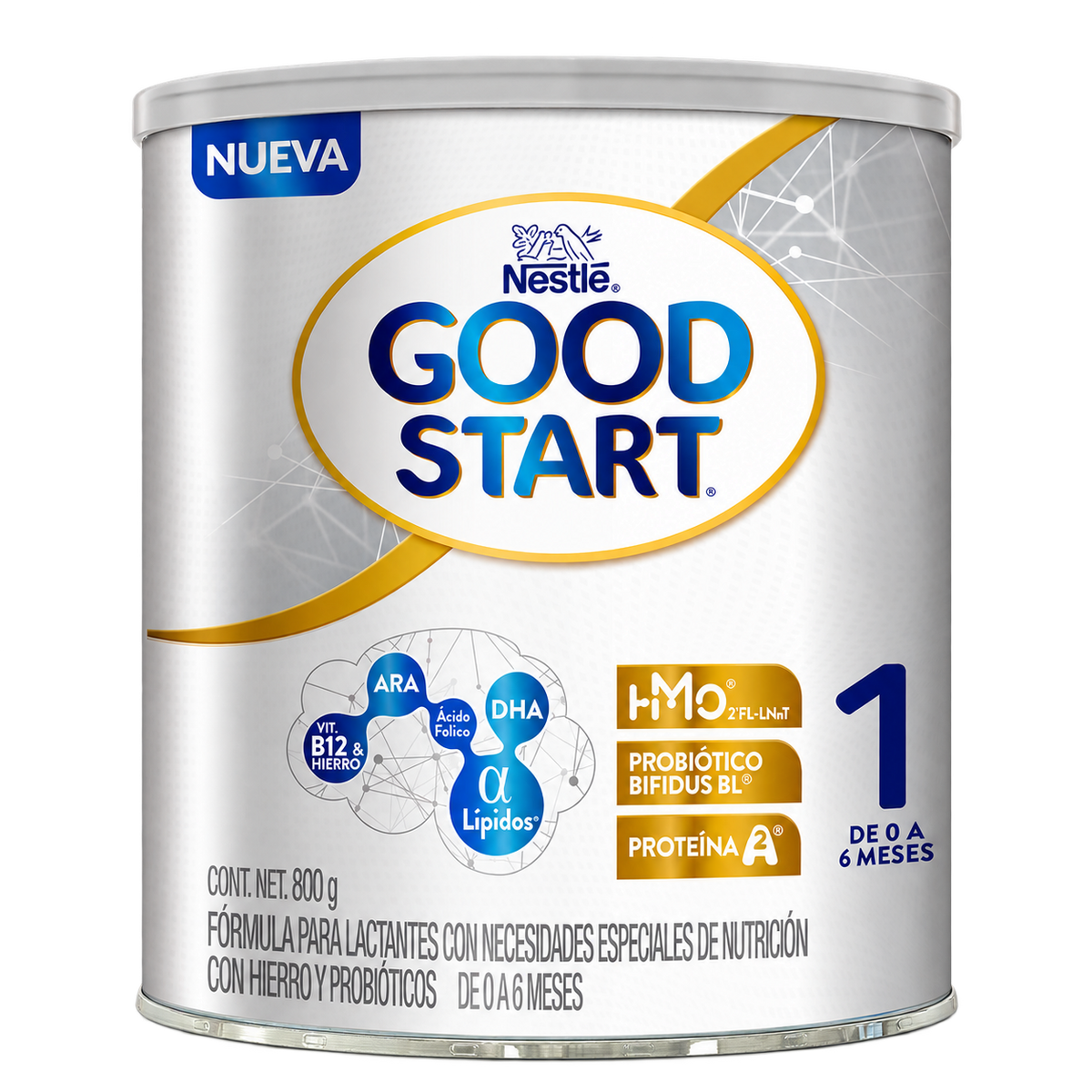 GOOD START 1 800 GR — fondo transparente, formato 1:1